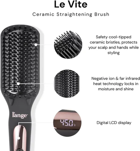 Miniatura 7 de L'ANGE HAIR Le Vite - Cepillo alisador Herramienta térmica para el cabello para un aspecto más suave y controlado por el encrespamiento, alisador