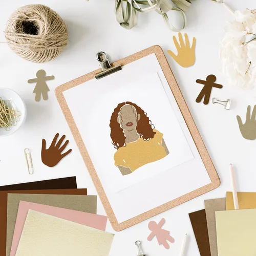 Miniatura 5 de Whaline 20 hojas de tela de fieltro en tono de piel, tono de piel, suave, grueso, surtido marrón crema, paquete de fieltro para manualidades