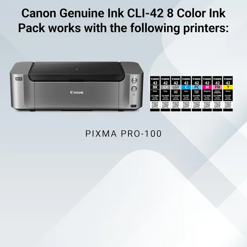 Miniatura 5 de Canon CLI-42 Paquete de ocho colores genuinos, compatible con impresoras PIXMA PRO-100