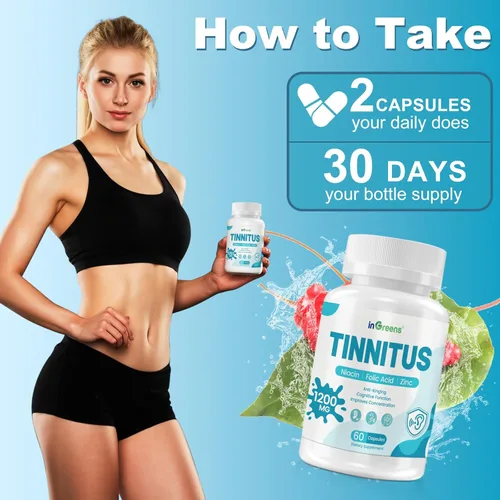 Miniatura 6 de inGreens Alivio de tinnitus para oídos zumbidos, ginkgo biloba y varias otras hierbas, vitaminas para la salud del oído, apoya la salud del oído