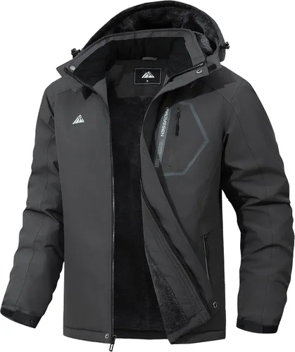 Miniatura 7 de Chaqueta de esquí impermeable y resistente al viento para hombre, abrigo de invierno con múltiples bolsillos, adecuada para el exterior