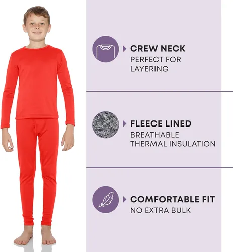 Miniatura 43 de Rocky Ropa interior térmica para niños, ropa interior larga para niños, capa base para clima frío/esquí