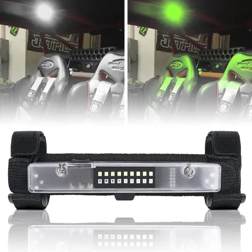 Miniatura 11 de Luz de techo interior para UTV, ANGU-OFFROAD Luz LED universal para montaje en barra antivuelco para luces de cúpula UTV, luces de jaula de utilidad