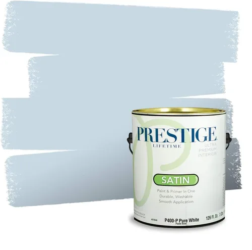 Miniatura 98 de Pintura Exterior + imprimación PRESTIGE, todo-en-uno, 1 galón, acabado mate, color comparable al Valspar* Royal Gray* VS151-Gris real