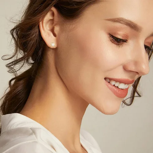Miniatura 3 de AENEAS Pearl Stud Earrings for Women Sterling Silver Cultured Pearl Studs Earrings Jewelry Gifts for Women Mom Wife