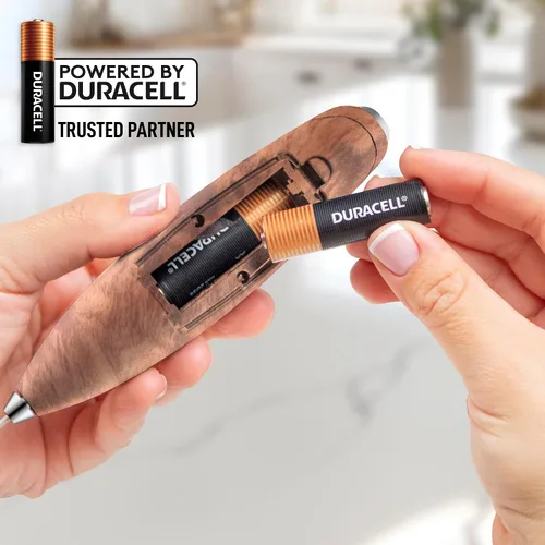Miniatura 375 de Zulay Milk Boss Espumador de leche potente manual, hace espuma para latte, batidor para mezclar bebidas, café, miniespumador para capuchino, frappé
