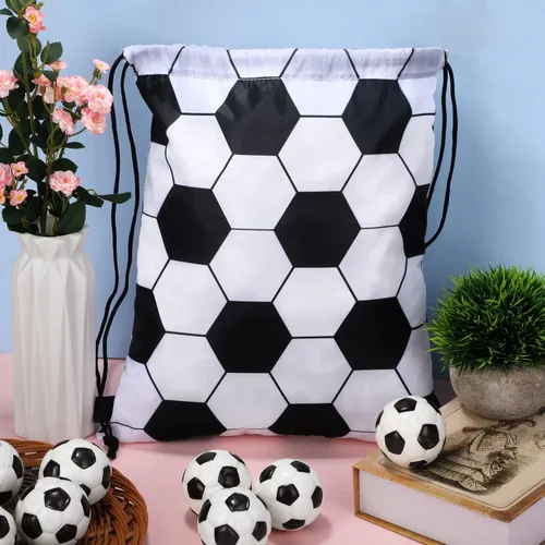 Miniatura 5 de durony Mochila de fútbol con cordón de 12 piezas, bolsa de viaje para almacenamiento y entrenamiento