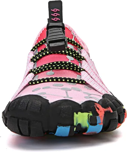 Miniatura 8 de UBFEN Zapatos de agua para niños y niñas, calcetines acuáticos descalzos, playa, deportes, natación, piscina, secado rápido, ligeros, niños pequeños