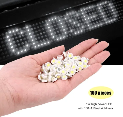 Miniatura 3 de Cuentas LED, 50 cuentas SMD de alta potencia con reflejos de 1 W, chips de diodo emisor de luz de imitación para accesorios de iluminación