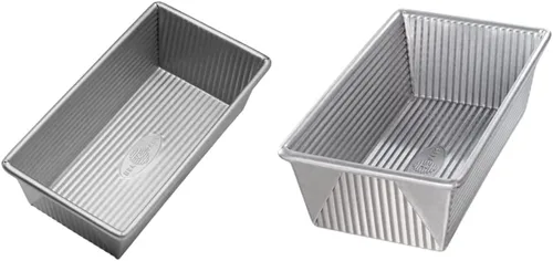 Miniatura 9 de Molde de aluminio USA Pan, para hacer pan de molde de 1 libra, gris