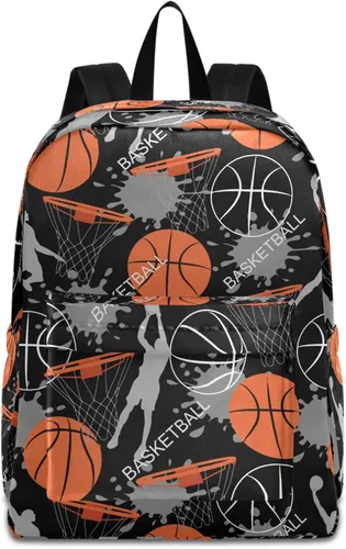 Miniatura 9 de Mochila para computadora de poliéster divertido para niños, niñas, mochila grande para negocios, deportes, viajes, escuela, libros, Béisbol