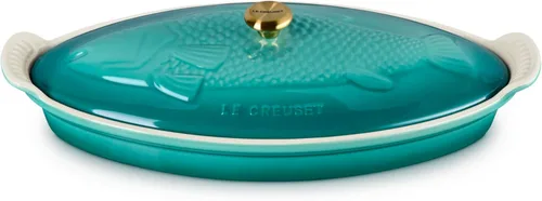 Miniatura 8 de Le Creuset - Cacerola de cerámica Heritage para pescado, 1.7 cuartos de galón, Marsella Marseille