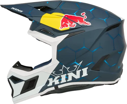 Miniatura 5 de Casco MX3 MX Kini Red Bull 1.0 Adulto Azul/Blanco Talla Grande