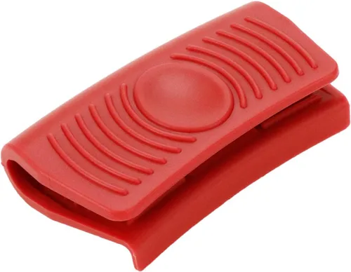 Miniatura 4 de Sscon 2 pares de asas calientes de silicona para ollas de resistencia al calor, agarres de soporte para sartén de hierro fundido (rojo)