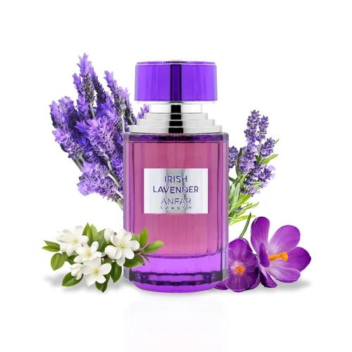 ANFAR LONDON Lavanda irlandesa Pour Femme Extrait de Parfum, lavanda de lujo y aroma floral para mujer, fragancia elegante, base de jazmín,