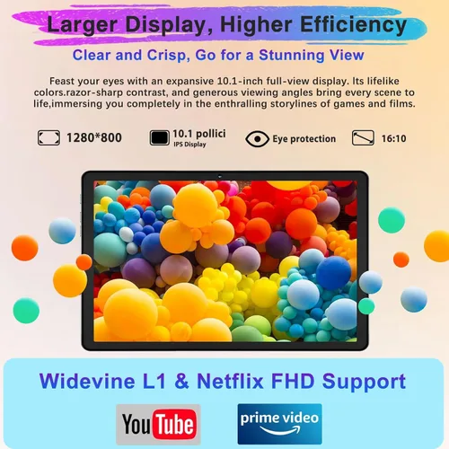 Miniatura 6 de 2025 Tablet Android 14 de 10 pulgadas, 22 GB RAM + 128 GB ROM/1 TB de expansión, batería de 8000 mAh, Octa-Core, pantalla IPS HD de 1280 * 800