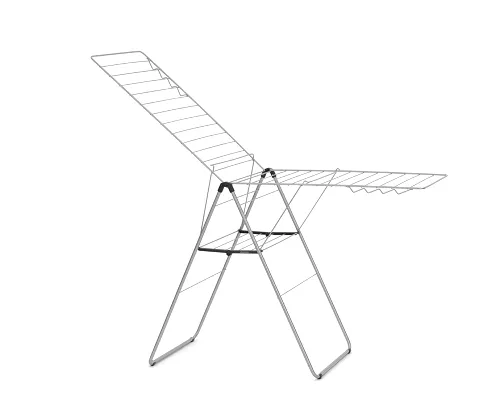 Miniatura 2 de Brabantia HangOn - Tendedero de ropa 82 pies (82.0 ft) Gris metálico Soporte grande para ropa interior con 2 alas plegables y ganchos