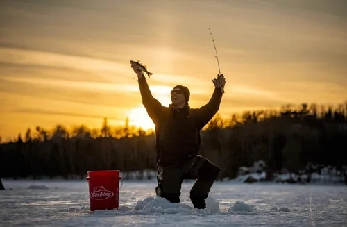 Miniatura 4 de Berkley Trilene – Hilo de pesca de fluorocarbono 100% para pesca en hielo Transparente