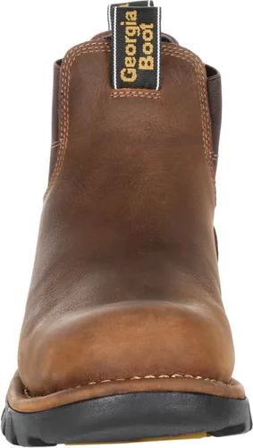 Miniatura 3 de Georgia Boot Eagle One Steel Toe Waterproof Chelsea Work Boot Brown