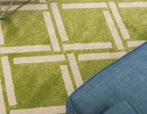 Miniatura 46 de Unique Loom Trellis Collection - Alfombra geométrica moderna azul marino (9 pies x 12 pies)