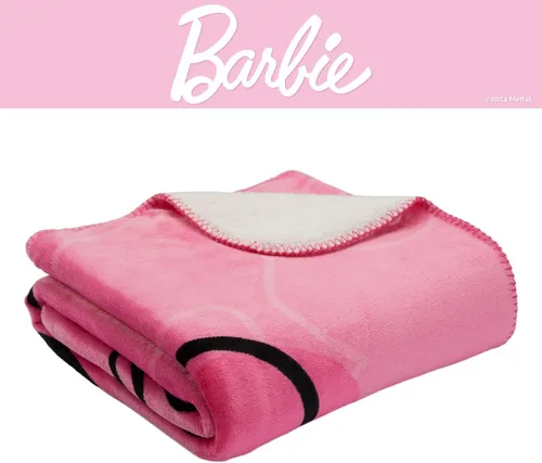 Miniatura 6 de Franco - Manta de felpa suave para niños Barbie, 46 x 60 pulgadas, (Producto oficialmente licenciado) cobija tipo manta Sherpa