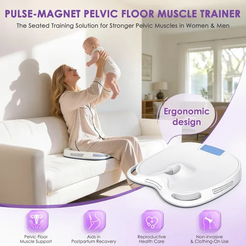 Miniatura 3 de Ejercitador muscular del suelo pélvico, entrenador portátil de Kegel para recuperación posparto y bienestar muscular, control de vejiga de uso