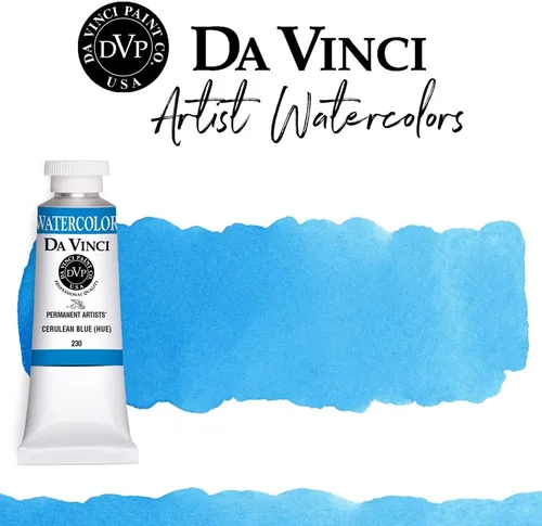 Miniatura 18 de DA VINCI PAINTS Pintura Acuarela Profesional para Artistas, Alizarin Crimson (Quinacridone), 37ml Índigo