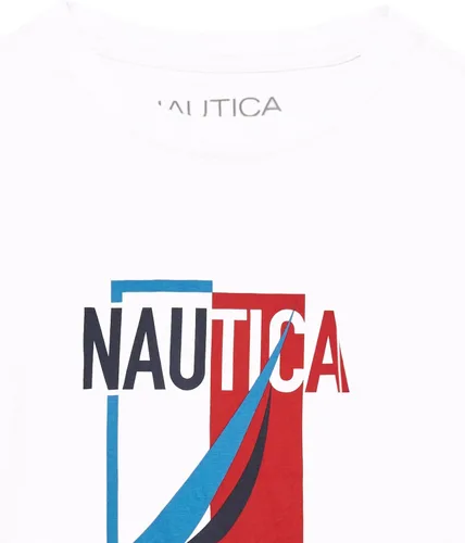 Miniatura 3 de Nautica Boys' Short Sleeve Graphic Crew Neck T-shirt, Soft, Comfortable, Relaxed Fit