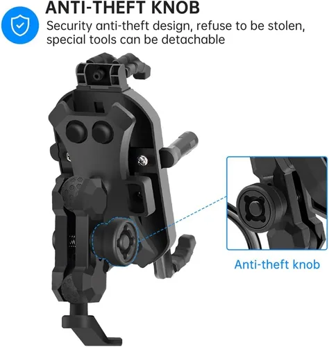 Miniatura 7 de Soporte universal para teléfono de motocicleta, impermeable, a prueba de golpes, soporte para teléfono celular, soporte de navegación para llevar