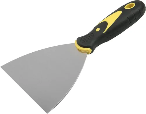 Miniatura 12 de Bettomshin 1 espátula de masilla, cuchillo de acero al carbono de 6 pulgadas con mango de madera, juego de herramientas para masilla, raspador