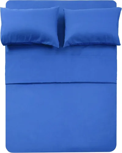 Miniatura 12 de Best Season Juego de sábanas de algodón tamaño individual (color amarillo) 3 piezas, juego de sábanas 100% algodón con funda de almohada sobre