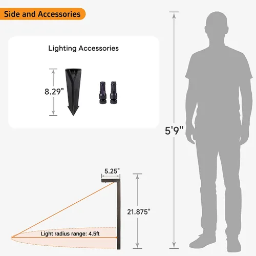 Miniatura 7 de Gardenreet Luces de camino de paisaje de latón, luces de camino de bajo voltaje de 12 V con cable, luces de jardín al aire libre LED impermeables