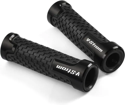 Miniatura 5 de Juego de manillar de motocicleta de 7/8 pulgadas de goma metálica para Suzuki DL650 DL1000 Vstrom V-Strom 650 1000 1050/1050/xt (color: negro)