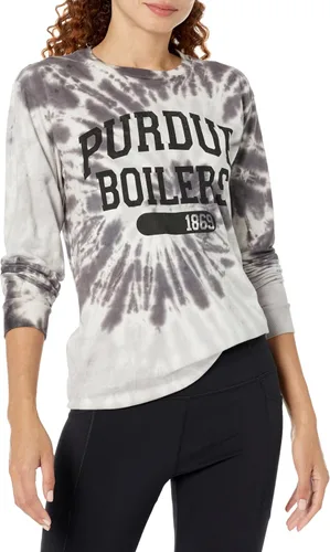 Miniatura 9 de Blue 84 Camiseta de manga larga con licencia oficial de la NCAA para mujer, teñido anudado