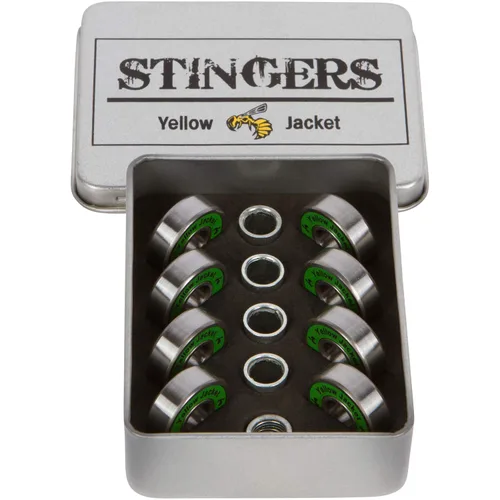 Miniatura 10 de Yellow Jacket - Rodamientos premium para patineta y longboard, profesionales, 608, ABEC 9, naranja tropical (paquete de 8)