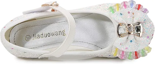 Miniatura 5 de Cadidi Dinos Zapatos de vestir para niñas, zapatos de fiesta de boda, zapatos de tacón Mary Jane Princesa (bebéniño pequeñoniño grande)