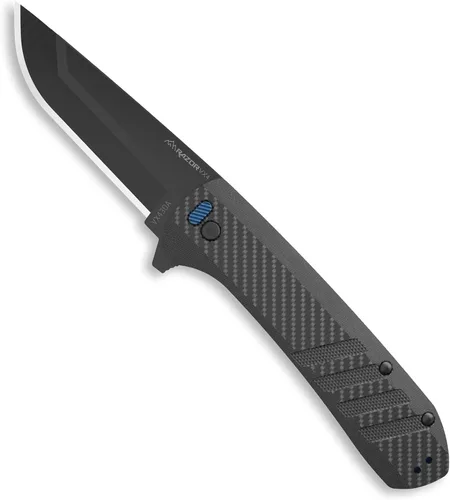 Miniatura 2 de OUTDOOR EDGE Razor VX4 - Cuchillo de bolsillo plegable EDC de hoja reemplazable Hoja de 3 pulgadas, rodamientos de bolas de cerámica, clip de Negro