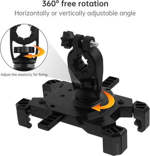 Miniatura 4 de Soporte universal para teléfono para bicicleta, compatible con teléfonos inteligentes de 4.7 a 6.8 pulgadas, ajustable, a prueba de golpes, fácil