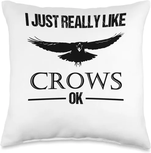 Krähen Raben Vögel Liebhaber Bekleidung Crow Raven Lovers Saying Viking Fans Hugin and Munin - Almohada de 16 x 16 pulgadas, multicolor