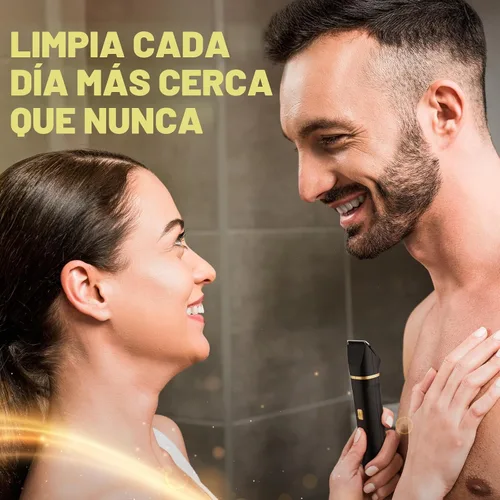 Miniatura 8 de Maquinilla de afeitar eléctrica para hombres, impermeable IPX7, para sienes, ingle, nariz, pelos de oídos, barba, recortadora de vello corporal, kit