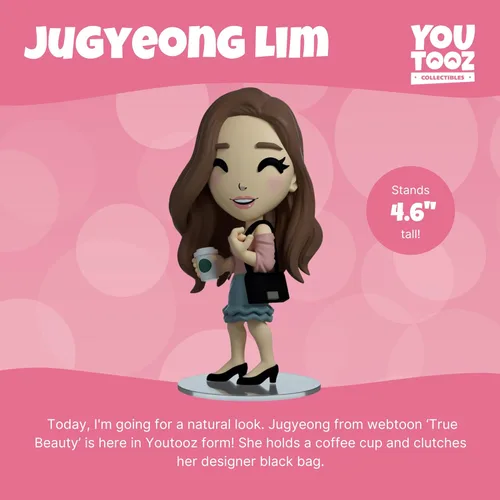 Miniatura 2 de Youtooz Jugyeong - Figura de vinilo de 4.6 pulgadas, con licencia oficial Jugyeong coleccionable de True Beauty Creators Collection