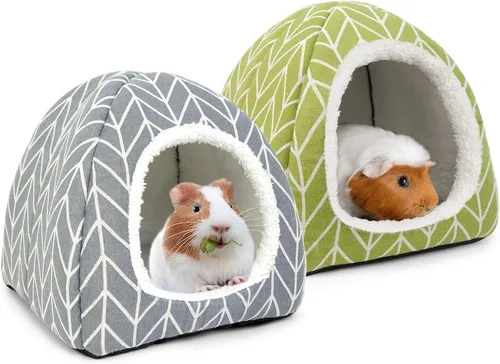 Miniatura 11 de Cama escondida de conejillo de indias, casa de conejo enano, accesorios para cuevas, acogedor escondite para conejito, erizo, hurón, chinchilla