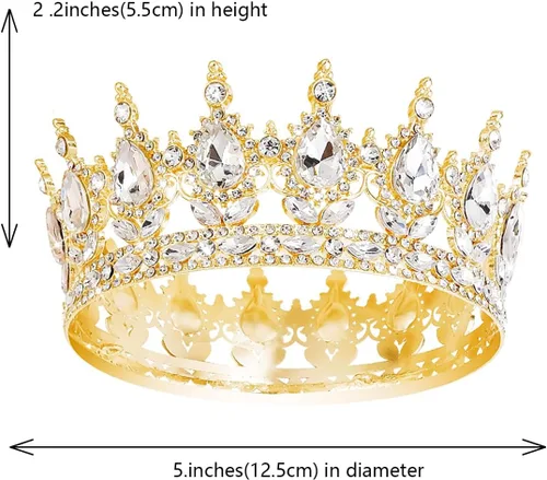 Miniatura 2 de Queen Crown Rhinestone Wedding Crowns and Tiaras for Women Costume Party Hair Accessories Princess Birthday Crown Crystal Bridal Crown