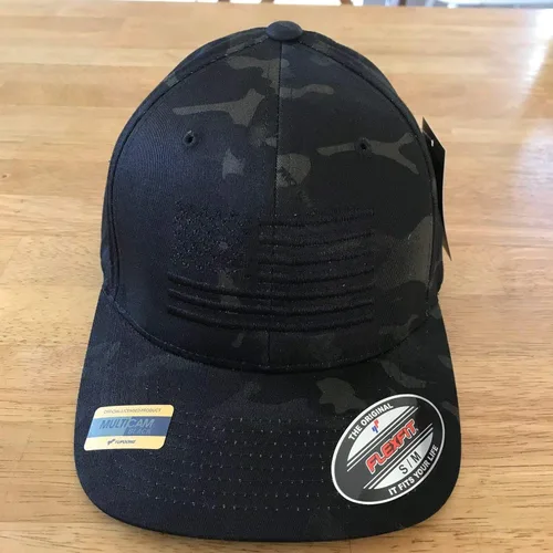 Miniatura 2 de Eagle Six Gear Multicam American Flag Flexfit Sombrero para hombre, Negro