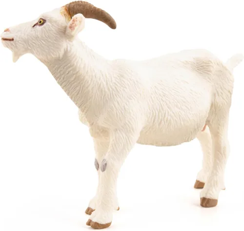 Miniatura 5 de Papo - Figura realista de cabra blanca - A partir de 3 años - Colección Farm Life - Animales educativos de granja - Juguete de idea de regalo