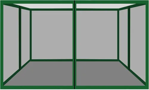 Miniatura 10 de Paredes laterales de malla para toldo desplegable de 10 x 10, mosquitera, panel lateral de malla para tienda de campaña y kiosco Beige