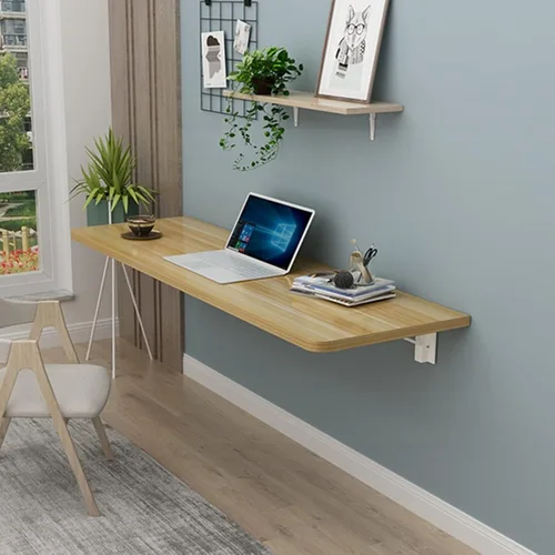 Mesa plegable montada en la pared, ahorro de espacio, escritorio para computadora, mesa de lavandería, mesa plegable de pared para ropa plegable,