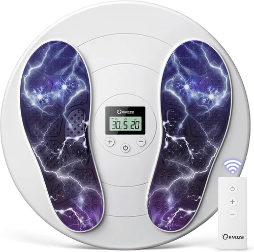 Miniatura 9 de KNQZE Masajeador de pies para aliviar el dolor de neuropatía - TENS + EMS, tecnología de doble pulso, 10 modos, 20 intensidades, control remoto