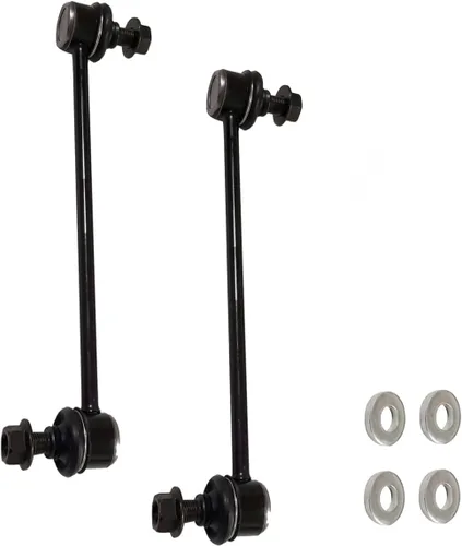 Miniatura 30 de 2 paquetes de kit de enlace de barra estabilizadora Compatible con Jeep TJ 1997-2006, enlace de barra antivuelco delantera Compatible con Jeep