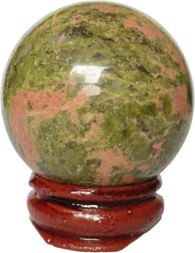 Miniatura 17 de Escultura de esfera de adivinación de cristal curativo de labradorita negra de 1.575 pulgadas, bola de piedras preciosas, colección decorativa